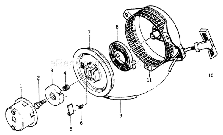 Page D Diagram and Parts List for 8844-0  Briggs and Stratton Generator